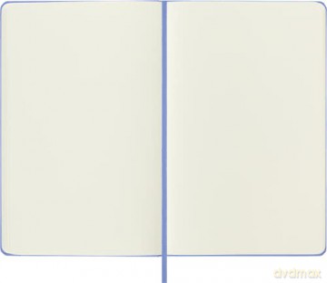Moleskine - Classic Notebook, Plain Notebook, Hard Cover and Elastic Closure, Size Large 13 x 21 cm, Colour Hydrangea Blue, 240 Pages [KSIĄŻKA]