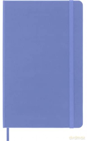 Moleskine - Classic Notebook, Plain Notebook, Hard Cover and Elastic Closure, Size Large 13 x 21 cm, Colour Hydrangea Blue, 240 Pages [KSIĄŻKA]