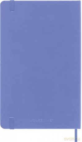 Moleskine - Classic Notebook, Plain Notebook, Hard Cover and Elastic Closure, Size Large 13 x 21 cm, Colour Hydrangea Blue, 240 Pages [KSIĄŻKA]