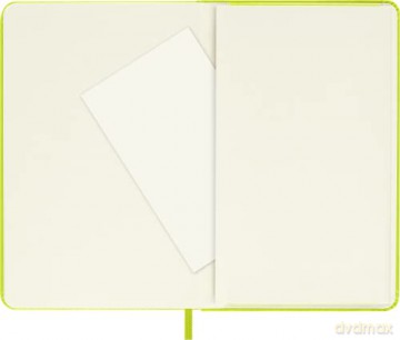 Moleskine - Classic Notebook, Plain Notebook, Hard Cover and Elastic Closure, Size Pocket 9 x 14 cm, Colour Lemon Green, 192 Pages [KSIĄŻKA]