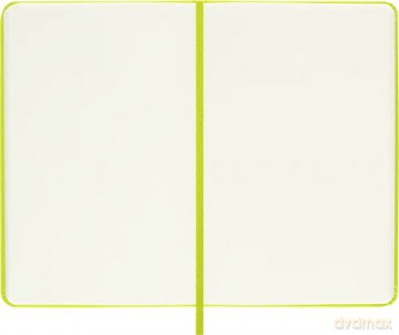 Moleskine - Classic Notebook, Plain Notebook, Hard Cover and Elastic Closure, Size Pocket 9 x 14 cm, Colour Lemon Green, 192 Pages [KSIĄŻKA]