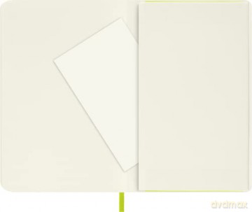 Moleskine - Classic Notebook, Plain Notebook, Soft Cover and Elastic Closure, Size Pocket 9 x 14 cm, Colour Lemon Green, 192 Pages [KSIĄŻKA]