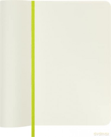 Moleskine - Classic Notebook, Plain Notebook, Soft Cover and Elastic Closure, Size Pocket 9 x 14 cm, Colour Lemon Green, 192 Pages [KSIĄŻKA]
