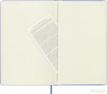 Moleskine - Classic Notebook, Ruled Notebook, Hard Cover and Elastic Closure, Size Large 13 x 21 cm, Colour Hydrangea Blue, 240 Pages [KSIĄŻKA]