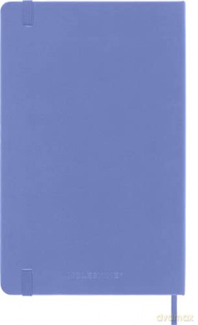 Moleskine - Classic Notebook, Ruled Notebook, Hard Cover and Elastic Closure, Size Large 13 x 21 cm, Colour Hydrangea Blue, 240 Pages [KSIĄŻKA]