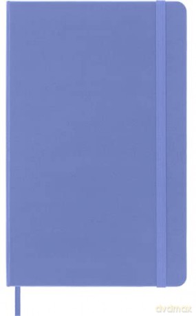 Moleskine - Classic Notebook, Ruled Notebook, Hard Cover and Elastic Closure, Size Large 13 x 21 cm, Colour Hydrangea Blue, 240 Pages [KSIĄŻKA]