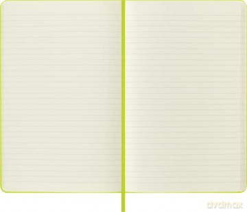 Moleskine - Classic Notebook, Ruled Notebook, Hard Cover and Elastic Closure, Size Large 13 x 21 cm, Colour Lemon Green, 240 Pages [KSIĄŻKA]