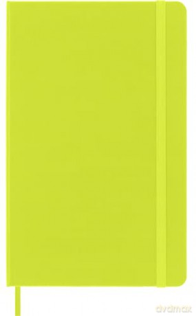Moleskine - Classic Notebook, Ruled Notebook, Hard Cover and Elastic Closure, Size Large 13 x 21 cm, Colour Lemon Green, 240 Pages [KSIĄŻKA]