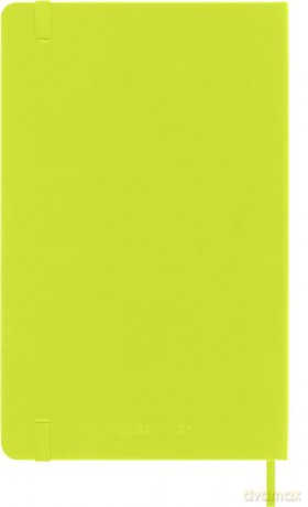 Moleskine - Classic Notebook, Ruled Notebook, Hard Cover and Elastic Closure, Size Large 13 x 21 cm, Colour Lemon Green, 240 Pages [KSIĄŻKA]