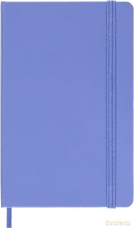Moleskine - Classic Notebook, Ruled Notebook, Hard Cover and Elastic Closure, Size Pocket 9 x 14 cm, Colour Hydrangea Blue, 192 Pages [KSIĄŻKA]