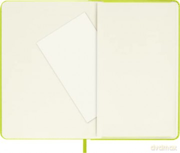 Moleskine - Classic Notebook, Ruled Notebook, Hard Cover and Elastic Closure, Size Pocket 9 x 14 cm, Colour Lemon Green, 192 Pages, 8056420850857 [KSIĄŻKA]