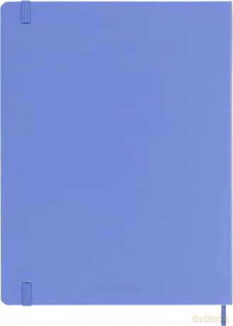 Moleskine - Classic Notebook, Ruled Notebook, Hard Cover and Elastic Closure, Size X-Large 19 x 25 cm, Colour Hydrangea Blue, 192 Pages [KSIĄŻKA]