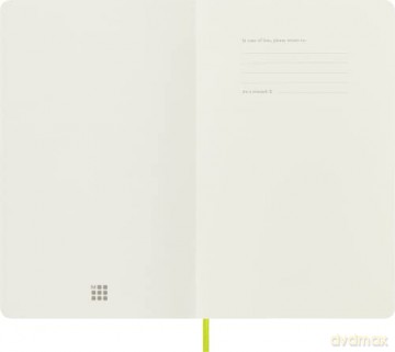 Moleskine - Classic Notebook, Ruled Notebook, Soft Cover and Elastic Closure, Size Large 13 x 21 cm, Colour Lemon Green, 192 Pages [KSIĄŻKA]