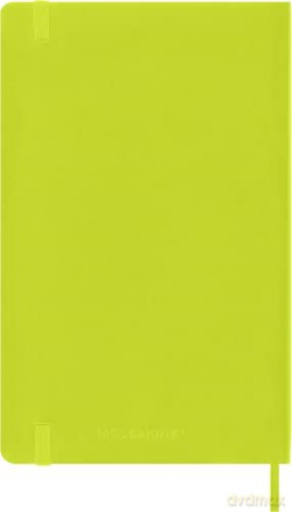 Moleskine - Classic Notebook, Ruled Notebook, Soft Cover and Elastic Closure, Size Large 13 x 21 cm, Colour Lemon Green, 192 Pages [KSIĄŻKA]