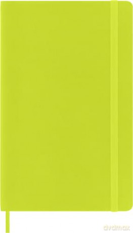 Moleskine - Classic Notebook, Ruled Notebook, Soft Cover and Elastic Closure, Size Large 13 x 21 cm, Colour Lemon Green, 192 Pages [KSIĄŻKA]