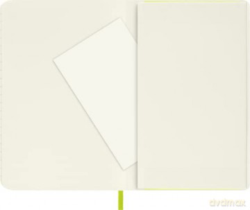 Moleskine - Classic Notebook, Ruled Notebook, Soft Cover and Elastic Closure, Size Pocket 9 x 14 cm, Colour Lemon Green, 192 Pages [KSIĄŻKA]