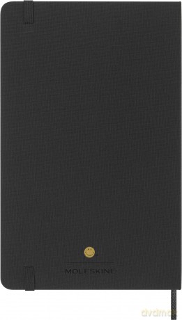 Moleskine - Limited Edition Smiley Ruled Notebook, Hard Cover and Elastic Closure Journal, Size Large 13 x 21 cm, Colour Black - Moleskine [KSIĄŻKA]