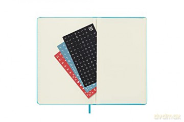 Moleskine - Weekly Planner 18 Months 2022-2023, Weekly Planner With Hard Cover And Elastic Closure, Size Large,13 x 21 cm, Color Blue - Moleskine [KSIĄŻKA]