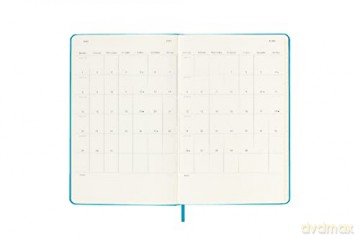 Moleskine - Weekly Planner 18 Months 2022-2023, Weekly Planner With Hard Cover And Elastic Closure, Size Large,13 x 21 cm, Color Blue - Moleskine [KSIĄŻKA]