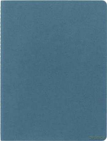 Moleskine Cahier Journal, Set 3 Notebooks with Plain Pages, Cardboard Cover with Visible Cotton Stiching, Colour Brisk Blue, Extra Large 19 x 25 cm, 120 Pages [KSIĄŻKA]