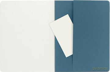 Moleskine Cahier Journal, Set 3 Notebooks with Plain Pages, Cardboard Cover with Visible Cotton Stiching, Colour Brisk Blue, Extra Large 19 x 25 cm, 120 Pages [KSIĄŻKA]