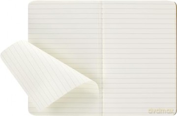 Moleskine Cahier Journal, Set 3 Notebooks with Ruled Pages, Cardboard Cover with Visible Cotton Stiching, Colour Kraft Brown, Pocket 9 x 14 cm, 64 Pages - Moleskine [KSIĄŻKA]
