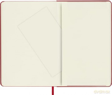 Moleskine Classic Dotted Paper Notebook, Hard Cover and Elastic Closure Journal, Color Scarlet Red, Size Medium 11.5 x 18 cm, 208 Pages [KSIĄŻKA]