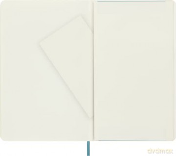 Moleskine Classic Plain Paper Notebook - Soft Cover and Elastic Closure Journal - Color Reef Blue - Large 13 x 21 A5 - 192 Pages - Moleskine [KSIĄŻKA]