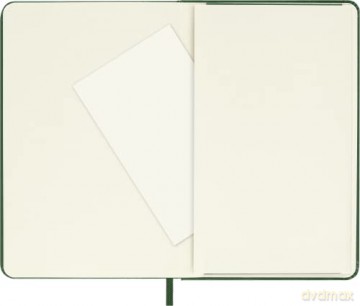 Moleskine Classic Plain Paper Notebook, Hard Cover and Elastic Closure Journal, Color Myrtle Green, Size Pocket 9 x 14 cm, 192 Pages [KSIĄŻKA]