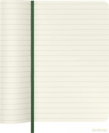 Moleskine Classic Ruled Paper Notebook - Soft Cover and Elastic Closure Journal - Color Myrtle Green - Pocket 9 x 14 A6 - 192 Pages [KSIĄŻKA]