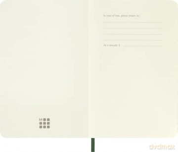 Moleskine Classic Ruled Paper Notebook - Soft Cover and Elastic Closure Journal - Color Myrtle Green - Pocket 9 x 14 A6 - 192 Pages [KSIĄŻKA]