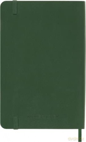 Moleskine Classic Ruled Paper Notebook - Soft Cover and Elastic Closure Journal - Color Myrtle Green - Pocket 9 x 14 A6 - 192 Pages [KSIĄŻKA]