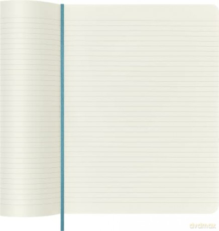Moleskine Classic Ruled Paper Notebook - Soft Cover and Elastic Closure Journal - Color Reef Blue - X- Large 19 x 25 A4 - 192 Pages - Moleskine [KSIĄŻKA]