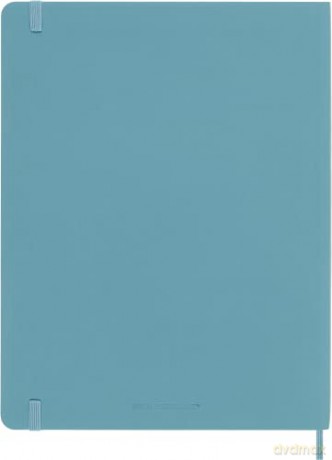 Moleskine Classic Ruled Paper Notebook - Soft Cover and Elastic Closure Journal - Color Reef Blue - X- Large 19 x 25 A4 - 192 Pages - Moleskine [KSIĄŻKA]
