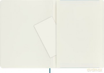 Moleskine Classic Ruled Paper Notebook - Soft Cover and Elastic Closure Journal - Color Reef Blue - X- Large 19 x 25 A4 - 192 Pages - Moleskine [KSIĄŻKA]