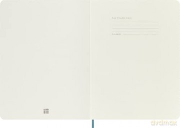 Moleskine Classic Ruled Paper Notebook - Soft Cover and Elastic Closure Journal - Color Reef Blue - X- Large 19 x 25 A4 - 192 Pages - Moleskine [KSIĄŻKA]