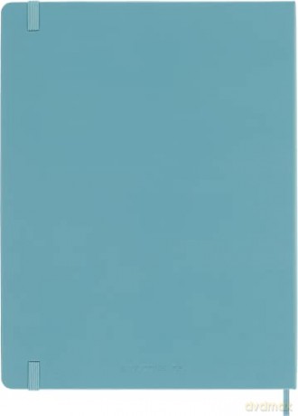 Moleskine Classic Ruled Paper Notebook, Hard Cover and Elastic Closure Journal, Color Reef Blue, Size Extra Large 19 x 25 cm, 192 Pages - Moleskine [KSIĄŻKA]