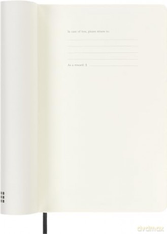 Moleskine Daily Planner 2024-2025, 18-Month Planner 2025, Daily Agenda with Soft Cover and Elastic Closure, Large Size 13 x 21 cm, Color Black [KSIĄŻKA]