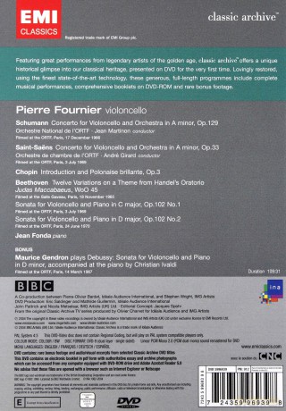 Pierre Fournier: Classic Archive - Pierre Fournier [DVD]