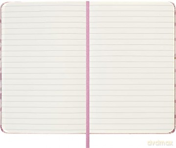 Moleskine Limited Edition Notebook, Sakura Notebook, Lined Layout and Fabric Hard Cover, 9 x 14 cm Pocket Size, Couples Theme and Dark Pink Colour - Moleskine [KSIĄŻKA]