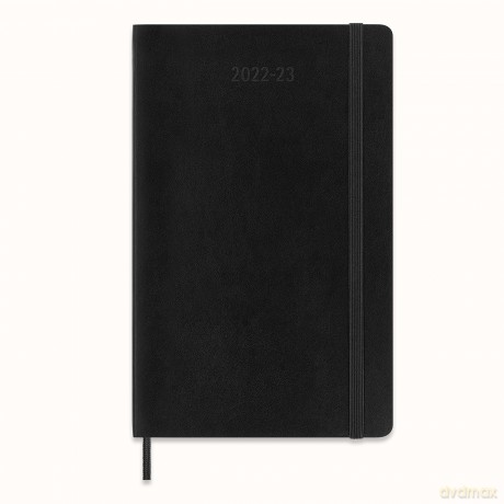 Moleskine Monthly Planner 2023, 18-Month Diary, Monthly Notebook with Soft Cover, Large Size 13 x 21 cm, Colour Black - Moleskine [KSIĄŻKA]