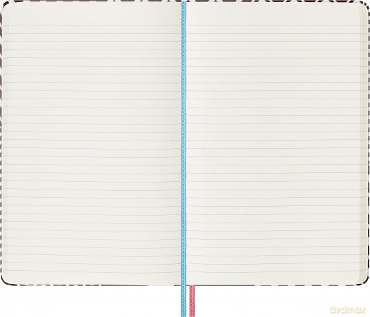 Moleskine Notebook - Large, Ruled, Black and White, Hard Canvas Cover [KSIĄŻKA]