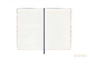 Moleskine Notebook Missoni Turquoise Chevron Limited Edition, Canvas Hard Cover and Elastic Closure Journal, Large Size 13 x 21 cm - Moleskine [KSIĄŻKA]