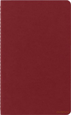 Moleskine Ruled Cahier L - Red Cover (3 SET) - Moleskine [KSIĄŻKA]