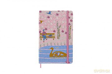 Moleskine Sakura Collector's Box, Set with Limited Edition Notebook, Sakura Notebook, Fabric Hard Cover, Dimensions Large 13 x 21 cm, Dark Pink Colour - Moleskine [KSIĄŻKA]