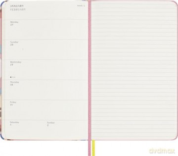 Moleskine Sakura Weekly Planner by Momoko Sakura, 18-Months Weekly Planner with Hardcover and Elastic Closure, Asian Collection 2024, Limited Edition, Large Format 13 x 21 cm [KSIĄŻKA]