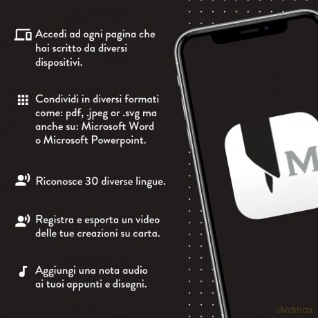 Moleskine Smart Writing Set, Smart Notebook with Smart Pen Included, Moleskine Smart Notebook, Digital Notebook with Lined Pages, Large, 13x21 cm, Black - Moleskine [KSIĄŻKA]
