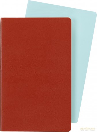 Moleskine Volant Journals Large Plain Coral Orange Aqua.Blue - Moleskine [KSIĄŻKA]