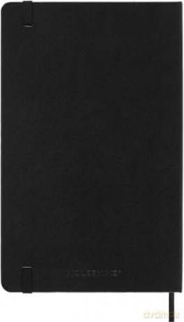 Moleskine Weekly Planner 2024-2025, Weekly Agenda 18 Months 2025, Horizontal Planner with Hard Cover and Elastic Closure, Large Size 13 x 21 cm, Color Black [KSIĄŻKA]