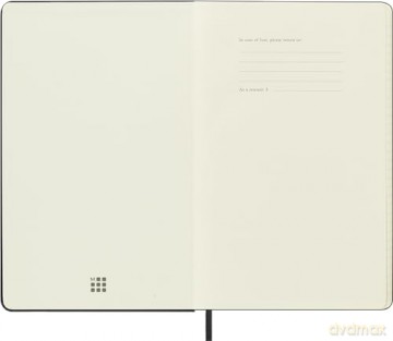 Moleskine Weekly Planner 2024-2025, Weekly Agenda 18 Months 2025, Horizontal Planner with Hard Cover and Elastic Closure, Large Size 13 x 21 cm, Color Black [KSIĄŻKA]